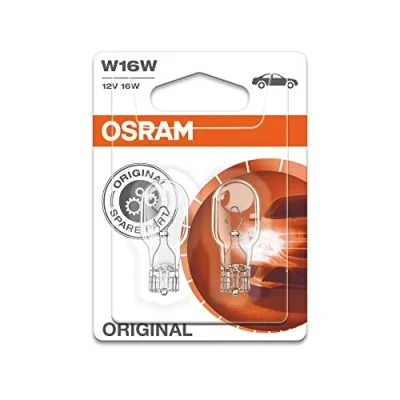 Afbeelding van Osram W16W Gloeilamp 12V W2.1x9.5d Original Line 2 Stuks