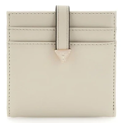 Afbeelding van GUESS Kaarthoes Laurel SLG Tab Card Case Taupe