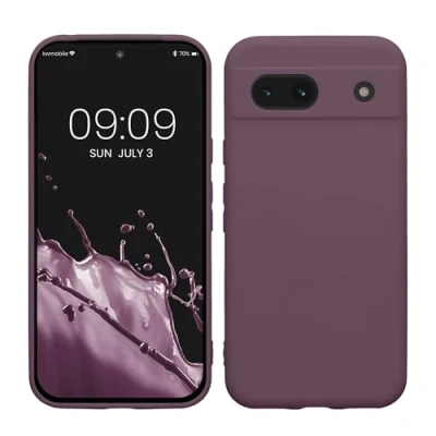 Afbeelding van kwmobile telefoonhoesje geschikt voor Google Pixel 8a Hoesje smartphone Precisie camera uitsnede In Bleke iris