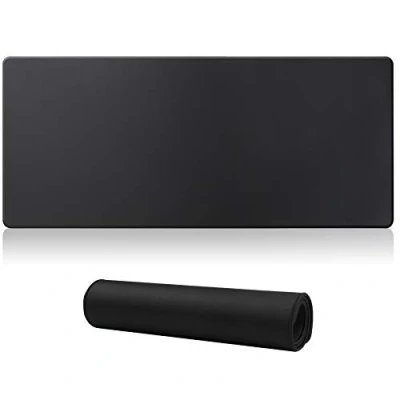 Afbeelding van Jahosin Grote gaming muismat met gestikte randen, [70 x 30 cm] verlengde antislip natuurlijke rubberen basis voor gamer/desktop/kantoor/thuis (70 Blackuk)