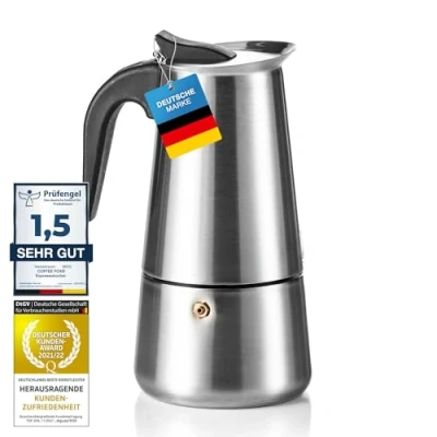 Afbeelding van Coffee Fox® roestvrijstalen espressoapparaat Koffiezetapparaat Espressopot (2 kopjes 100 ml)