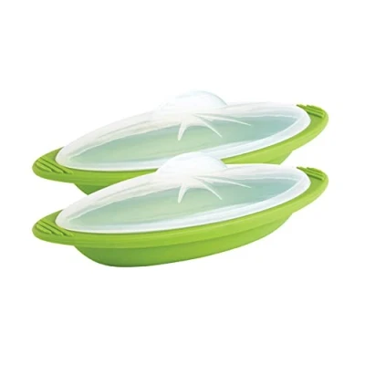 Afbeelding van Mastrad Minute Cooker stoomkoker mini groen, set van 2