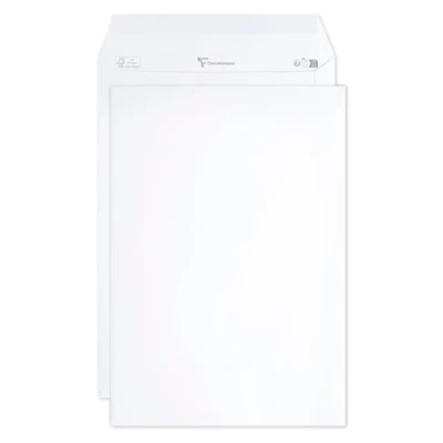 Afbeelding van Clairefontaine 8250C Een Doos met 250 Witte Enveloppen C4 formaat (229x324 mm) Zelfklevend 120g/m².