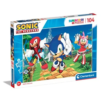 Afbeelding van Clementoni Supercolour Puzzel Sonic The Hedgehog 104 Stukjes