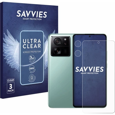 Afbeelding van Savvies Screenprotector voor Xiaomi 13T Pro (Voor+Camera) Folie Beschermfolie transparant (6 Stuks)