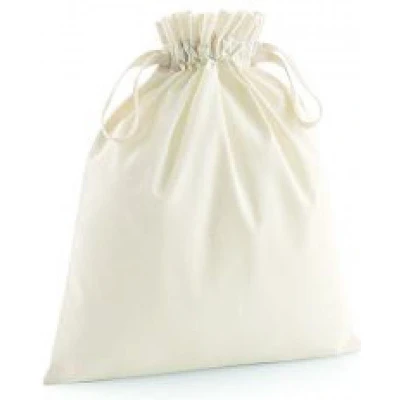 Afbeelding van Westford Mill Organic Cotton Draw Cord Bag WM118 Natural XS (10 x 15 cm)