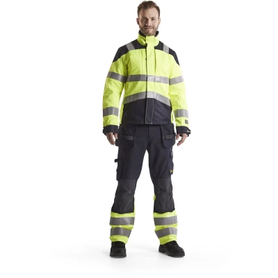 Afbeelding van Blaklader Multinorm werkbroek Inherent 1489 1512 Marine/High Vis Geel C64