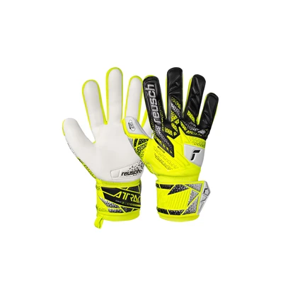 Afbeelding van REUSCH Sporthandschoenen &#039;Attrakt Grip&#039; geel / zilver