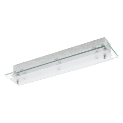 Afbeelding van EGLO Fres 2 Wand/Plafondlamp 3 Lichts LED Chroom Helder, Wit
