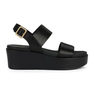 Afbeelding van Geox Dames D XAND 2.2S A Wedge Sandaal, zwart, 41 EU, EU
