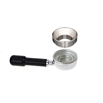 Afbeelding van scarlet espresso Precisietrechter &quot;Barista Cono LM1 41 mm&quot; van roestvrij staal voor zeefondersteuning; speciaal La Marzocco 1 delige zeef. Zilver