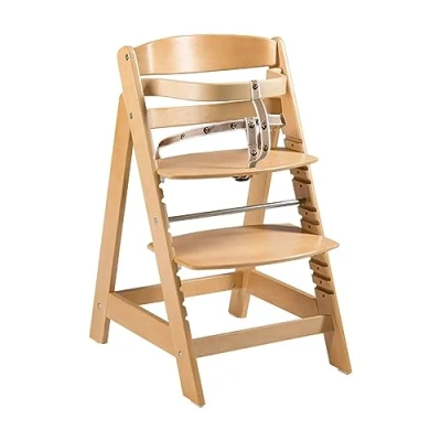 Afbeelding van roba 7571NL,Trapstoel &#039;Sit Up Click&#039;, meegroeiende kinderstoel van tot jeugdstoel, innovatieve kliksluiting, hout, natuurlijke kleuren,naturel