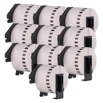 Afbeelding van Huismerk 10x Brother DK 22223 compatible labels, 50 mm x 30,48 m