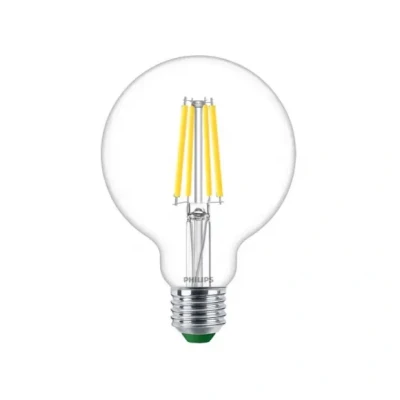 Afbeelding van Philips Ultra Efficient LED lamp Globe Transparant 60 W E27 Koelwit licht