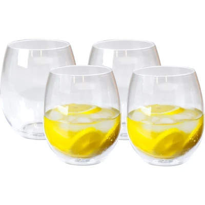 Afbeelding van Depa Drinkglazen 4x transparant A onbreekbaar kunststof 390 ml