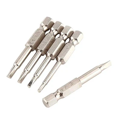 Afbeelding van 5 Delige Magnetische Driehoekige Schroevendraaierbitset, Schroevendraaier, 50 mm 1/4 Inch Hex Schacht Kop Schroevendraaier Bits 1.8 2.0 2.3 2.7 3.0mm S2