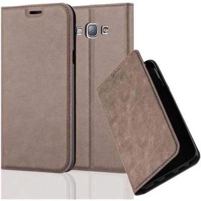Afbeelding van Cadorabo Hoesje geschikt voor Samsung Galaxy A8 2015 in KOFFIE BRUIN Beschermhoes met magnetische sluiting, standfunctie en kaartvakje Book Case Cover Etui
