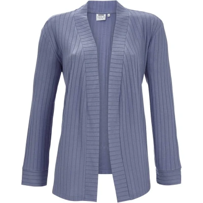 Afbeelding van Steenblauw rib vest Ringella Blauw Maat 42