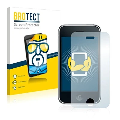 Afbeelding van BROTECT Screenprotector voor Apple iPhone 3GS Folie Beschermfolie transparant (2 Stuks)