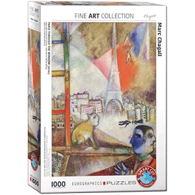 Afbeelding van Eurographics MARC Chagall Paris AUS DEM Fenster Puzzel voor kinderen, Maat: One Size, Multi coloured