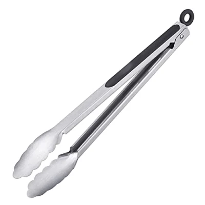 Afbeelding van Westmark grilltang + serveertang, met roestvrijstalen uiteindes en rubberen handvatten, lengte: 35 cm, roestvrij staal/kunststof, Classic Spezial Maxi, zilver/zwart, 16252270