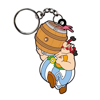 Afbeelding van Plastoy Asterix Kauwgom Sleutelhanger in Bretagne