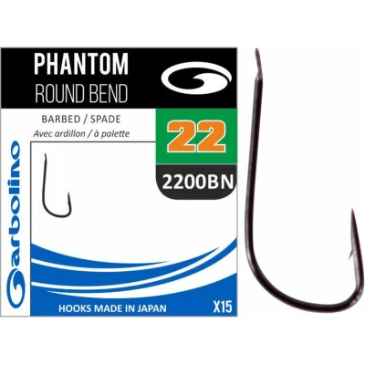 Afbeelding van Garbolino Phantom Round Bend Spade Barbed (15 pcs) Maat : 16