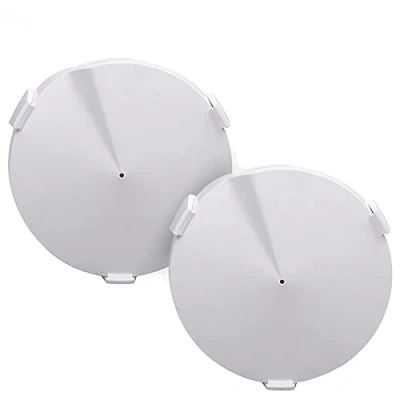 Afbeelding van BECEMURU Wandhouder, standaard, stabiliteit, ABS muurbeugel, beschermhoes, router bescherming met schroevendraaier voor TP LINK Deco M5 hele startpagina mesh wifi systeem verpakking van 2