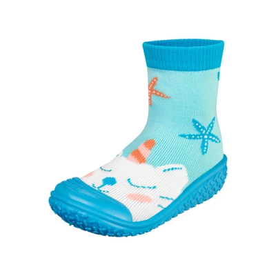 Afbeelding van Playshoes Uniseks watersokken voor kinderen, Eenhoornzekat, 18/19 EU