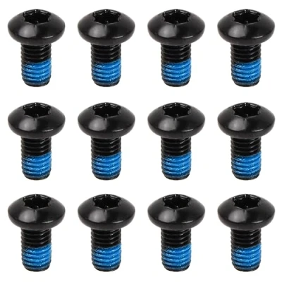Afbeelding van Wisebom Fiets remschijven schroeven, 12 stuks stalen fietsschijfremschroeven, M5 x 10 mm schijfschroeven, T25, fietsaccessoires voor MTB, racefiets, mountainbike