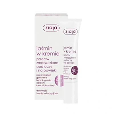 Afbeelding van Ziaja Jasmine 50+ Cream Under Eyes And Eyelids Against Wrinkles 15Ml