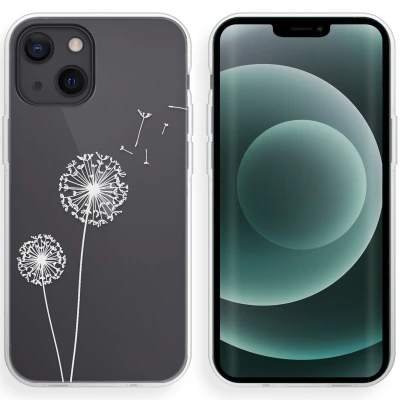 Afbeelding van Apple iPhone 13 Mini Hoesje Siliconen en TPU (zacht) iMoshion Softcase/Backcover Wit Telefoonhoesje