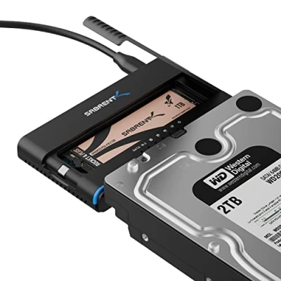 Afbeelding van SABRENT USB 3.2 Type C M.2 PCIe NVMe + 2.5/3.5 Inch SSD &amp; HDD Converter (DS UCMH)