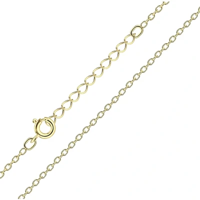 Afbeelding van Gold plated basic ketting, schakels (cable chain)