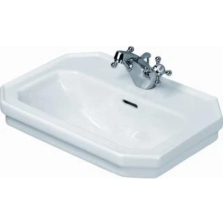 Afbeelding van Duravit Serie 1930 fontein 500x195x365mm 1 kraangat overloop wit