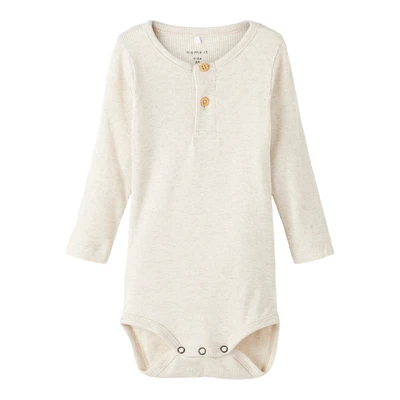 Afbeelding van NAME IT BABY romper NBMKAB ecru melange