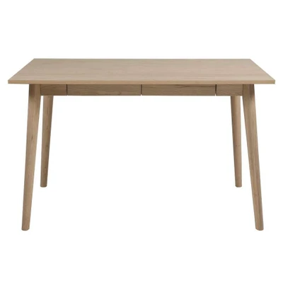 Afbeelding van Leen Bakker Bureau Lundo Eiken 60x120x75cm Bureaus Bruin Mdf