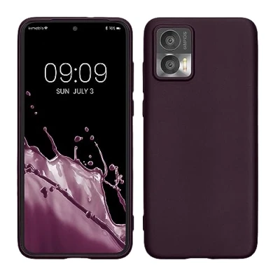 Afbeelding van kwmobile telefoonhoesje geschikt voor Motorola Edge 30 Neo Hoesje smartphone Back cover in metallic braam