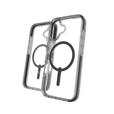 Afbeelding van Apple iPhone 16 MagSafe Hoesje Gerecycled kunststof ZAGG Hardcase/Backcover Transparant Telefoonhoesje Shockproof/Valbescherming