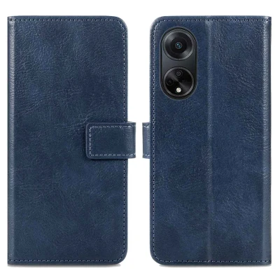 Afbeelding van Oppo A98 Hoesje Kunstleder iMoshion Bookcase Donkerblauw Telefoonhoesje
