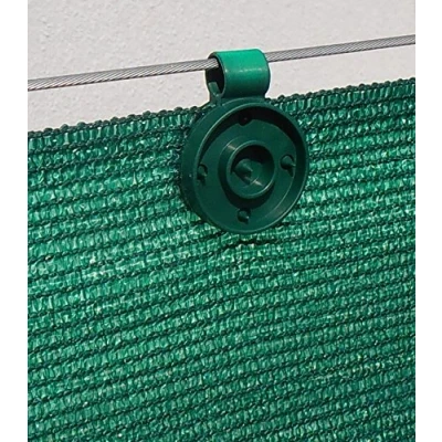 Afbeelding van Bevestigingsclips voor zichtscherm net UV behandeld 60 Stuks, Kleur Groen