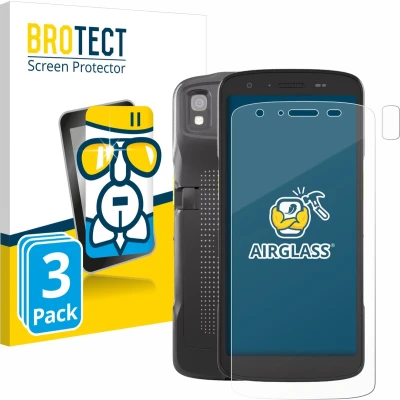 Afbeelding van BROTECT Glas Screen Protector voor Zebra TC27 (Voor+Camera) (3 Stuks) Schermbeschermer [9H Hardheid, Beschermglas Folie niet Gehard Glas]