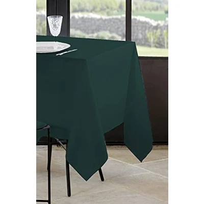 Afbeelding van Lovely Casa tafelkleed afmetingen 145 x 240 cm 100% polyester kleur smaragd model Nelson rechthoekig wasbaar op 30 buitengewone kwaliteit