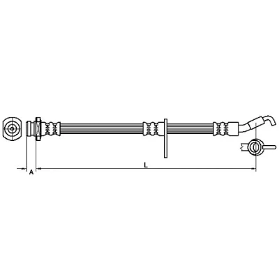 Afbeelding van METZGER 4110490 Remslang 394mm