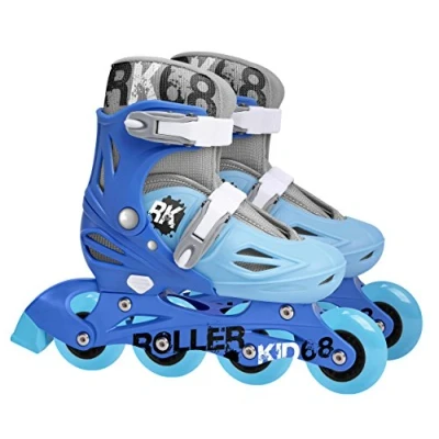 Afbeelding van Inline skates verstelbaar lichtblauw maat 30 33