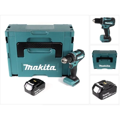 Afbeelding van Makita DDF 485 M1J accuboormachine 18V 50Nm solo in Makpac + 1x 4.0 Ah accu zonder lader