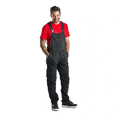 Afbeelding van Blaklader Bretelbroek met stretch 2695 1330 Zwart/Rood D108