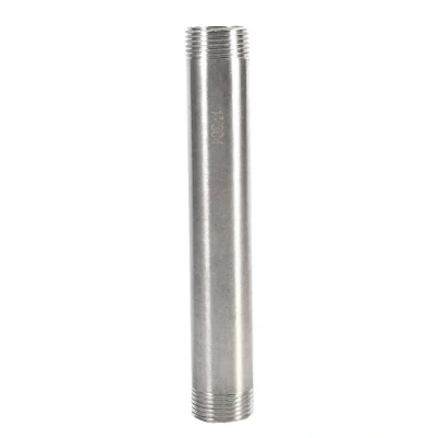 Afbeelding van 1 stks RVS SS304 Mannelijke x Pijp Montage Lengte 7.87 Inch BSP 1/4 1/2 3/4 Inch(DN25*200mm=1)