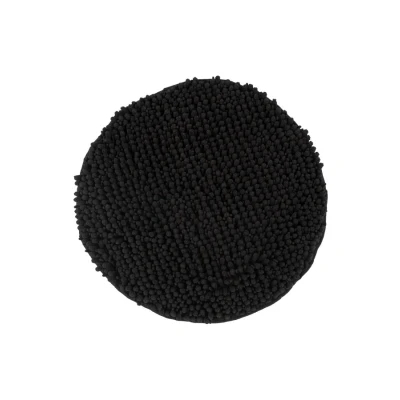 Afbeelding van Fluffy Badmat Hoogpolig Soft Touch Zwart 55 cm rond