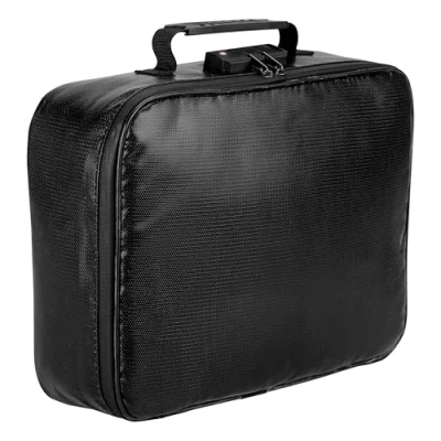 Afbeelding van Fireproof and Waterproof Document Bag 43 x 30 13 cm with Wallet Protection Reflective Strips